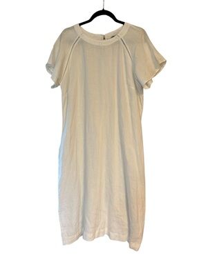 Next TALL Simple White Linen Shift Midi Dress